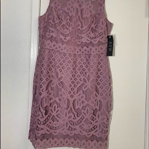 Dusty Lilac Lace Dress